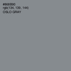 #868B90 - Oslo Gray Color Image